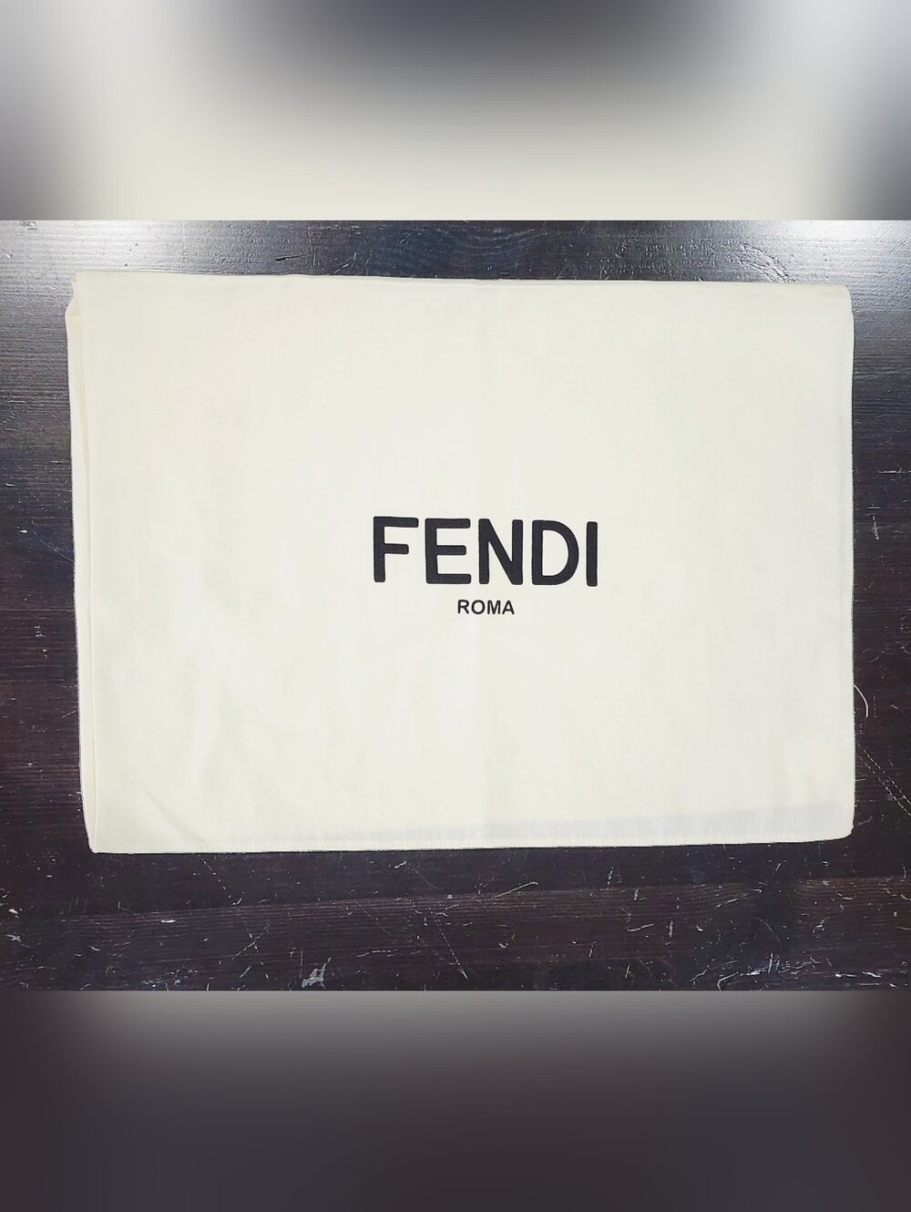 FENDI | Cream and Black Logo Dust Cover